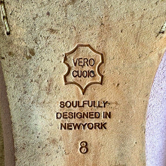 Size 8 Matt Bernson Lavender Suede Huaraches - Picture 11 of 14